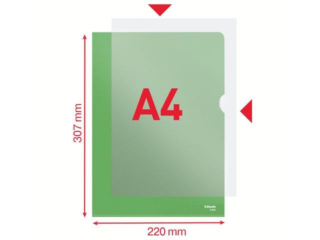 Aktmapp ESSELTE A4 0,11 grön 100/fp